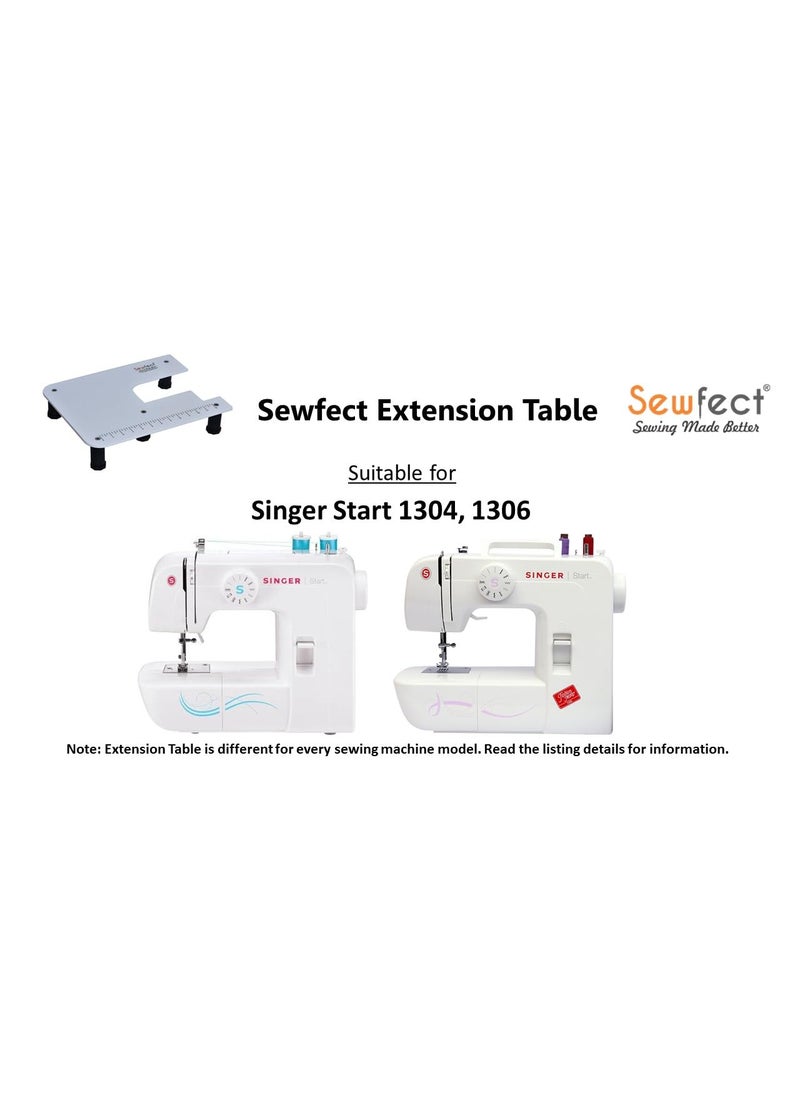Sewfect Sewing Machine Extension Table Suitable for Singer Start 1304 1306 Automatic Sewing Machine Large Size 15 x 18
