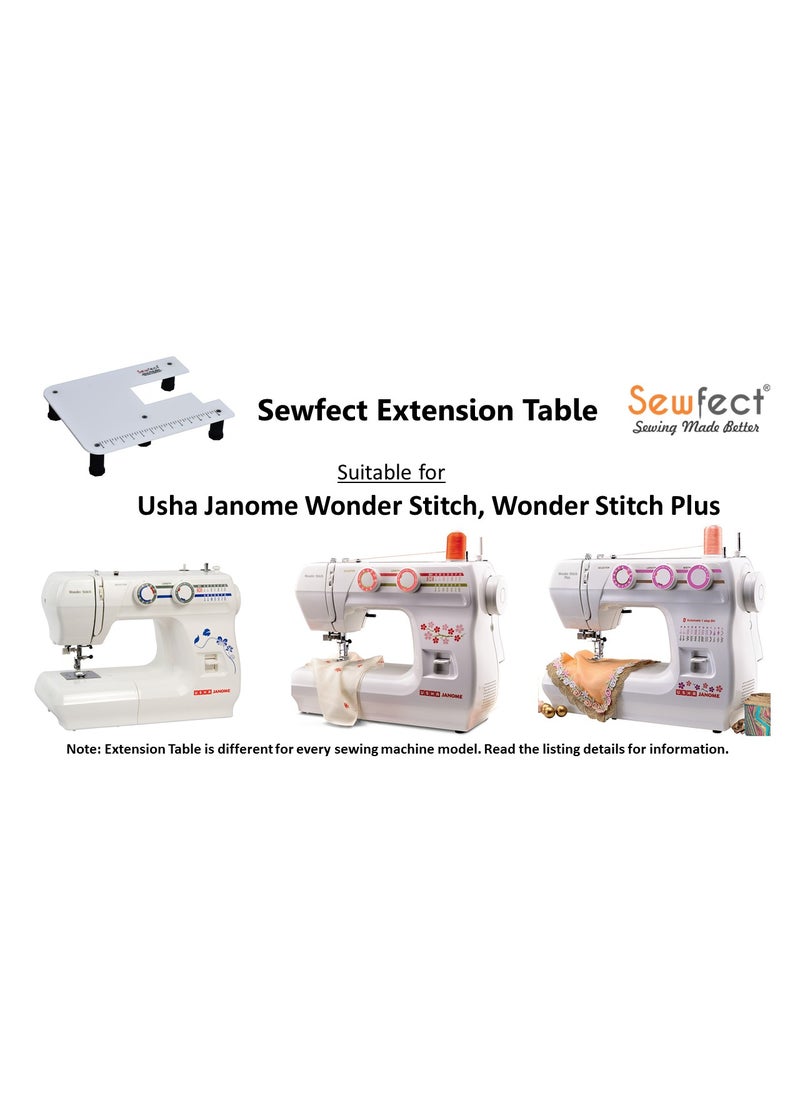 Sewfect Sewing Machine Extension Table Suitable for Usha Wonder Stitch Wonder Stitch Plus Automatic Sewing Machine XLarge Size 18 x 24