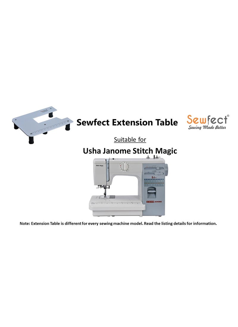Sewfect Sewing Machine Extension Table Suitable for Usha Stitch Magic Automatic Sewing Machine XLarge Size 18 x 24