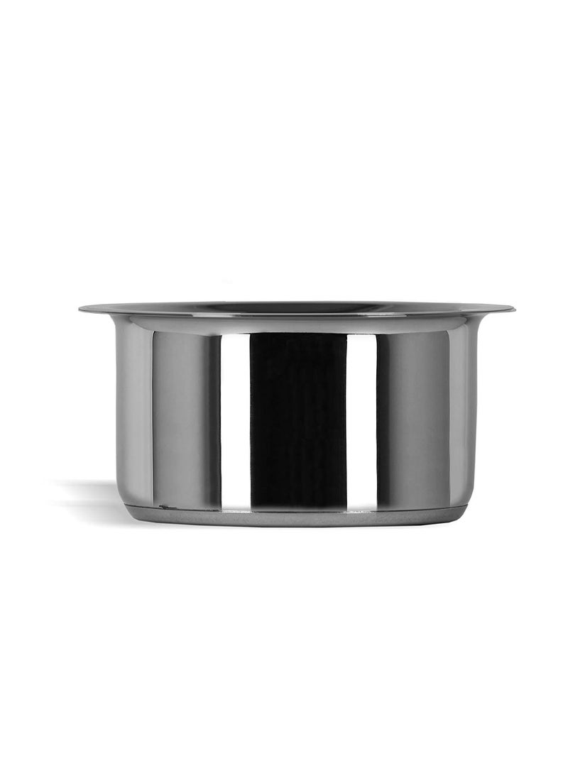 Bartan Star Stainless Steel Flat Induction Bottom Tope with Lid 4000ml