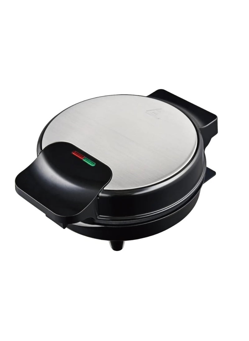 Sandwich Waffle Maker & Toaster, 1000W Fast Heat Double-Side Heating, Non-Stick, Modern Black, Stainless Steel
