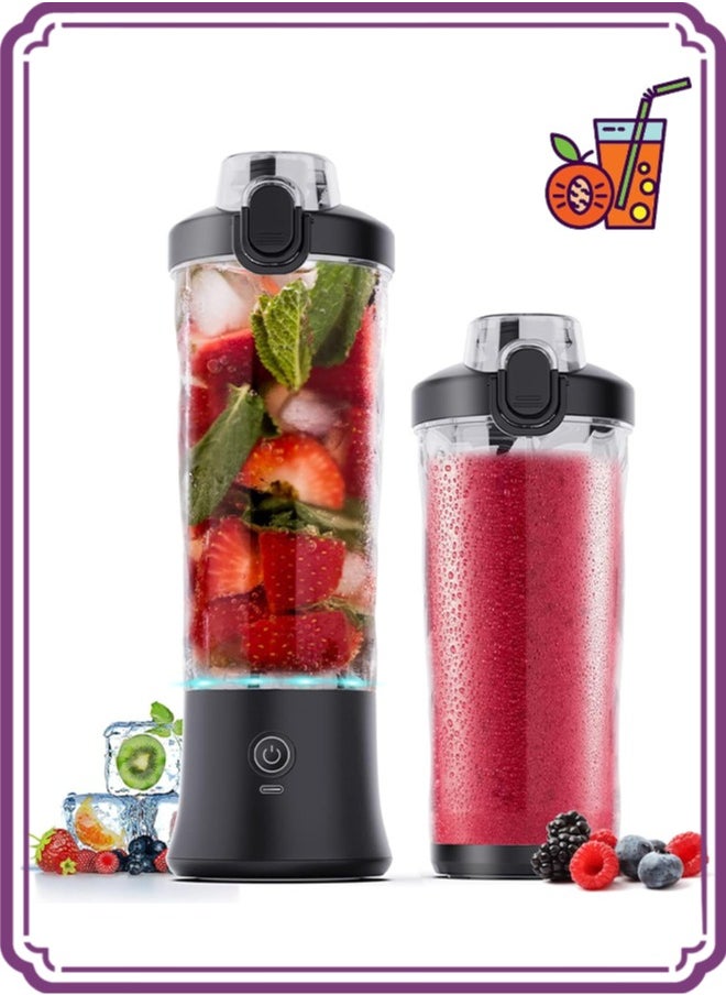 Portable Blender 600ML Electric Juicer Fruit Mixers 4000mAh USB Rechargeable Smoothie Mini Blender Personal Juicer