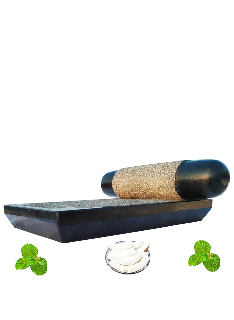 Neolithic Granite Ammikallu Traditional Hand GrinderSilbatta12 Inch Big SizeHeavy Duty105 kg