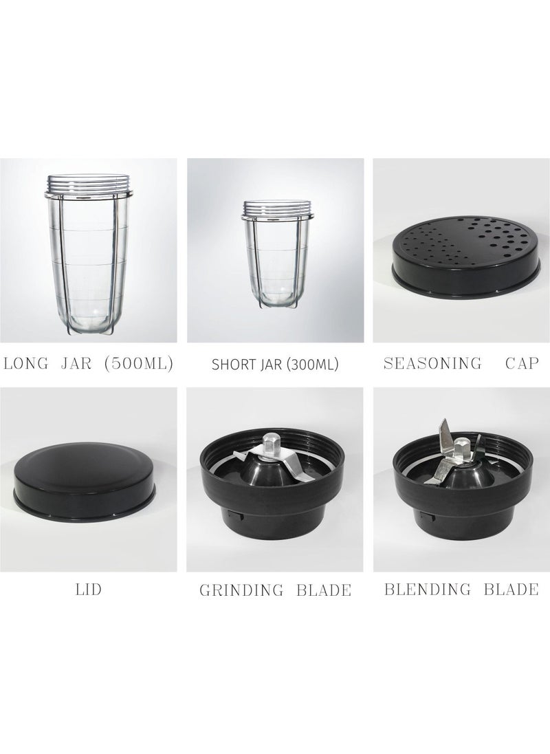 LEE STAR Stainless Steel Mixer Grinder With Blending Jar WetDry Grinding Jar And Blend And Serve Cup 400 Watts Le809 Plus