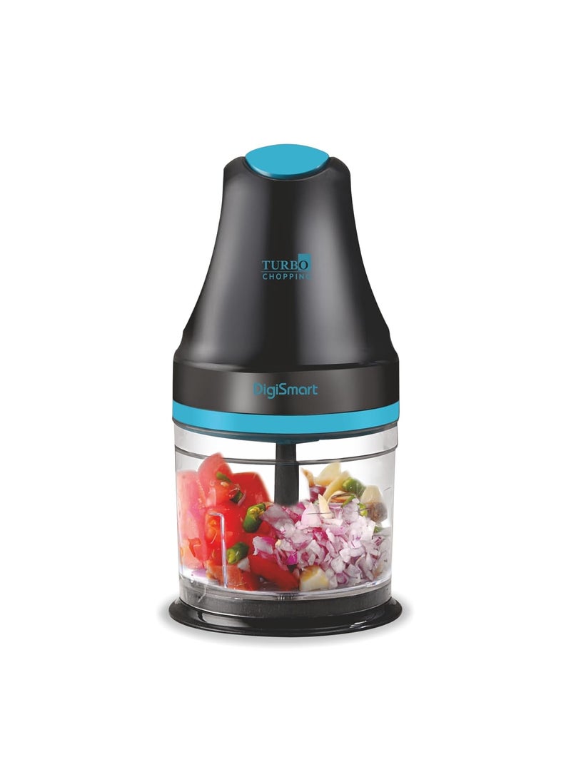 DigiSmart 400 watts Genius 100 Copper Motor Electric Chopper come With 1 Year Warranty Blue Black