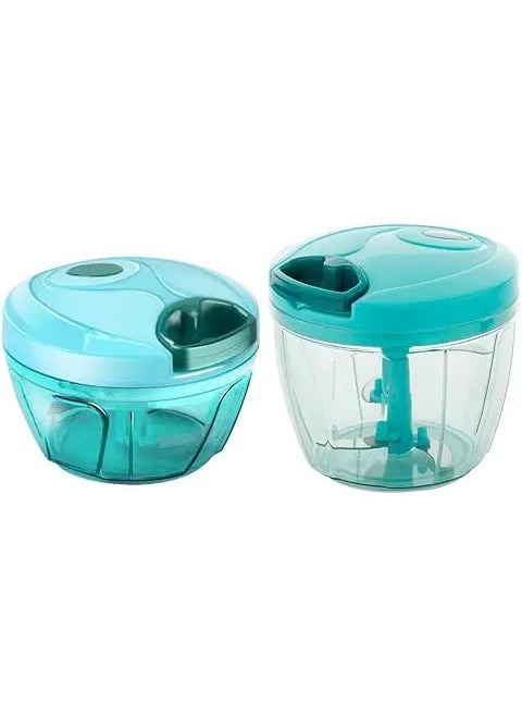 Jovi Kraft Combo Pack of Chopper XL Mini DOYO DT Vegetable Fruit Chopper XL Mini Choppers Plastic Green Transparent