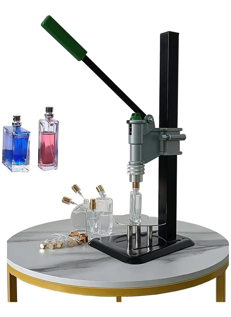Manual Perfume Capping Machine, 13-15MM Professional Crimping Capping Tools, Stainless Press Capping Machine, Height Adjustable Bottle Crimping Machine, Perfume Sealing Tool for Perfume Bottles