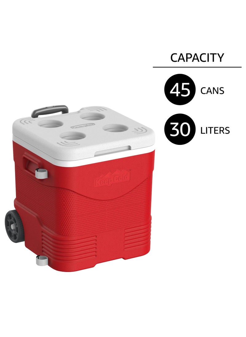 Cosmoplast 30L KeepCold Trolley Icebox with Wheels
