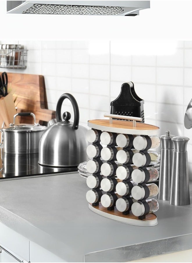 20 Piece Spice Jar Set with Spice Rack