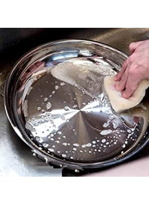 Ajays Shoppe Stainless Steel Plain Plate with Mirror Finish Quarter Plates Set of 6
