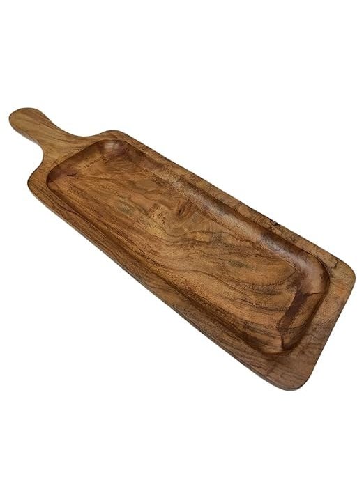 ANAYA AFROZ Wooden Serving bat Platter Serving Tray 16X5 INCH