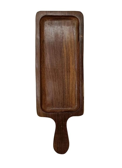 ANAYA AFROZ Wooden Serving bat Platter Serving Tray 16X5 INCH