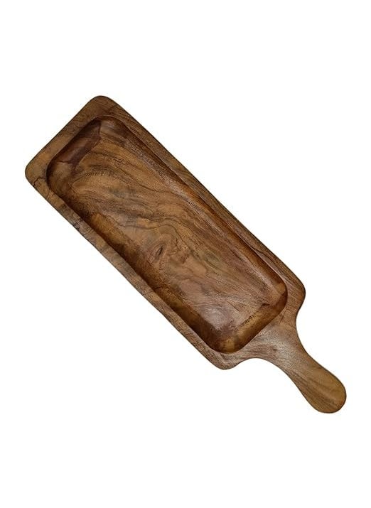 ANAYA AFROZ Wooden Serving bat Platter Serving Tray 16X5 INCH