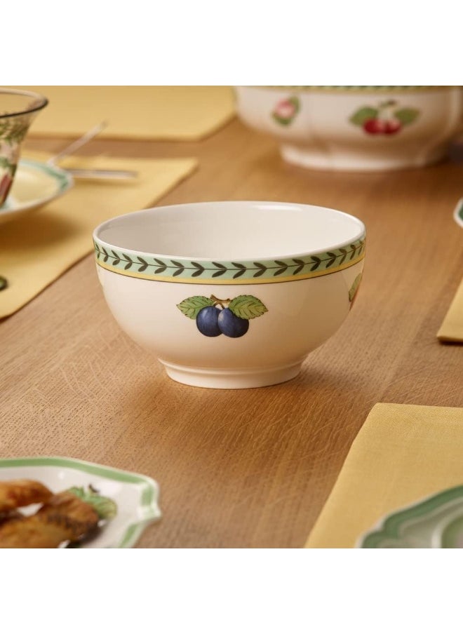 Villeroy & Boch French Garden Fleurence Rice Bowl, 25 oz, Premium Porcelain, White/Multicolored