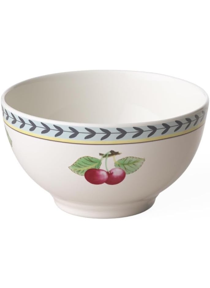 Villeroy & Boch French Garden Fleurence Rice Bowl, 25 oz, Premium Porcelain, White/Multicolored