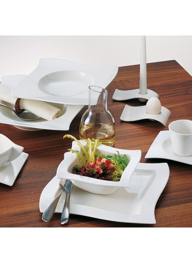 Villeroy & Boch New Wave Bowl, 6.75 in, Premium Porcelain, White