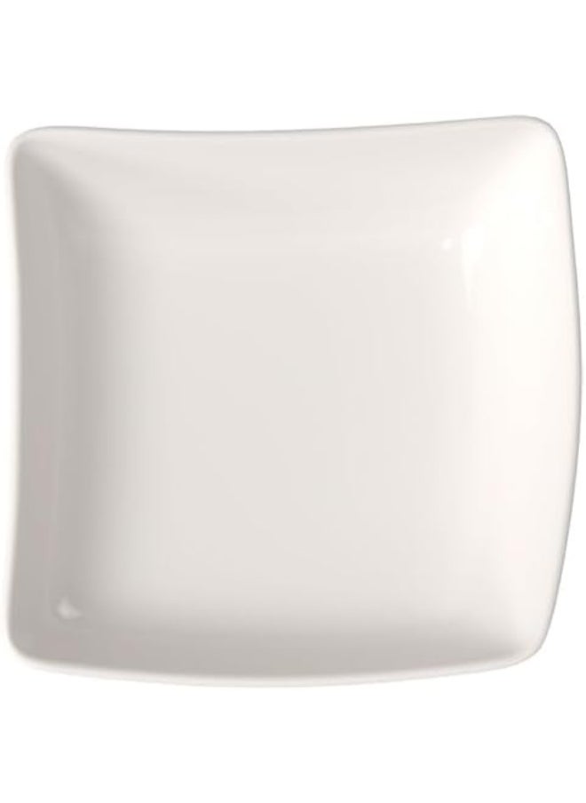 Villeroy & Boch New Wave Square Individual Bowl, 4.75 in, Premium Porcelain, White