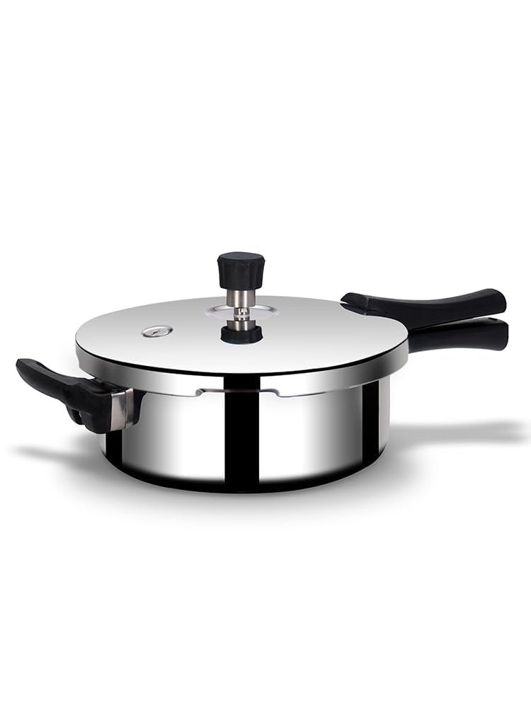 ARTTDINOX Stellar Stainless Steel Triply 35 Ltr Mirror Finish Pressure Cooker With Gasket Rivetless Handle Induction Gas Base 7 Yrs Warranty Jindal Stainless 35 Liter