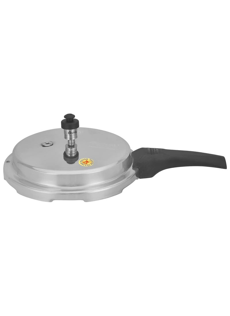 Kaviraj Eco 3L Pressure Cooker Aluminium Cooker with Outer Lid Without Induction Base