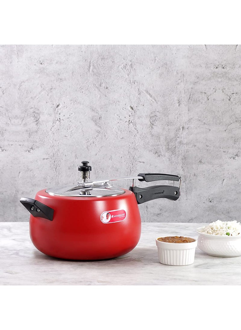 Wonderchef Regalia Pressure Cooker Inner Lid_Red_5L