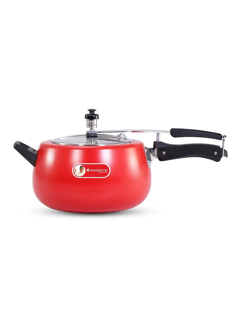 Wonderchef Regalia Pressure Cooker Inner Lid_Red_5L