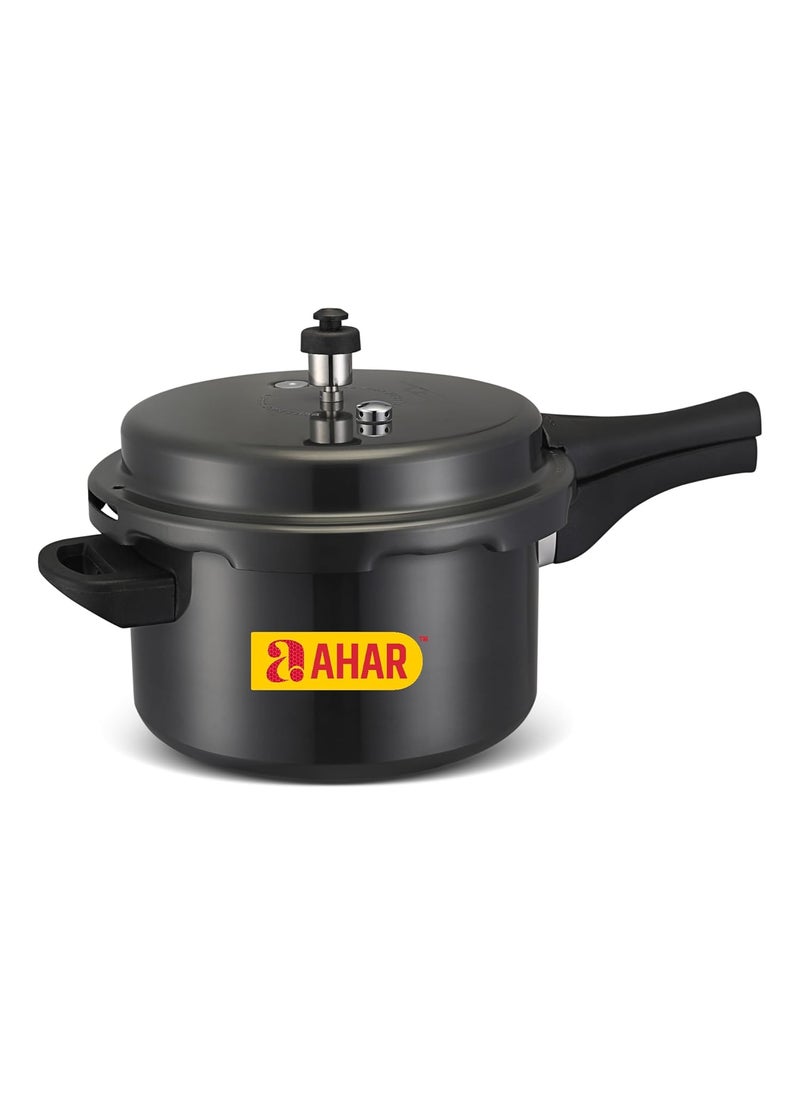 Ahar Hard Anodised Regular Outer lid Pressure Cooker5 Litre