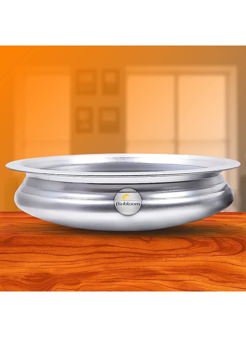 Flixbloom Splendid Hard Anodised Induction Base UrliUruli for Cooking HandiBhagonaLagan Pot Meen Chatty CooknServe Kitchen Uruli Without Lid 1 Litre Uruli