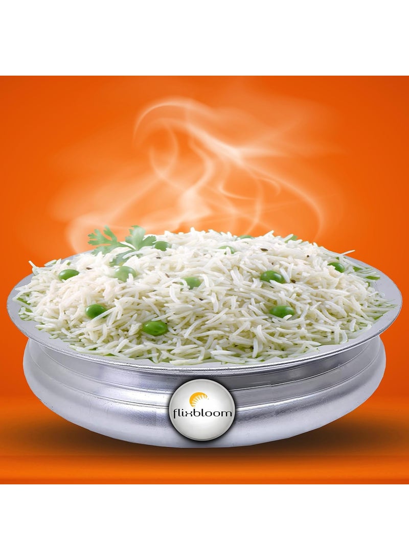 Flixbloom Splendid Hard Anodised Induction Base UrliUruli for Cooking HandiBhagonaLagan Pot Meen Chatty CooknServe Kitchen Uruli Without Lid 1 Litre Uruli