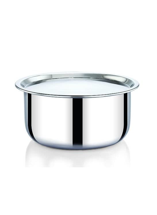 Praylady Stainless Steel Nexon Series Triply Cooking Pot with Lid Capacity 40 LiterSilver