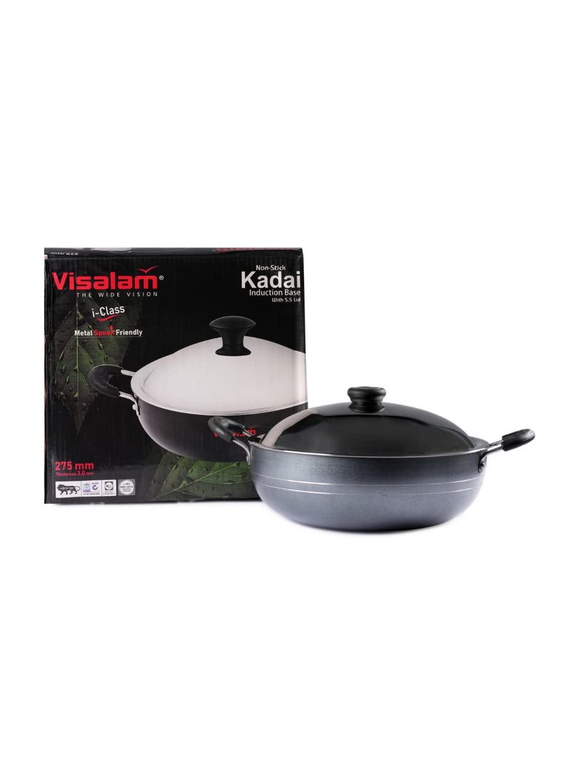 Visalam IClass Induction Kadai with Closer 230mm Dia Thick 3mm