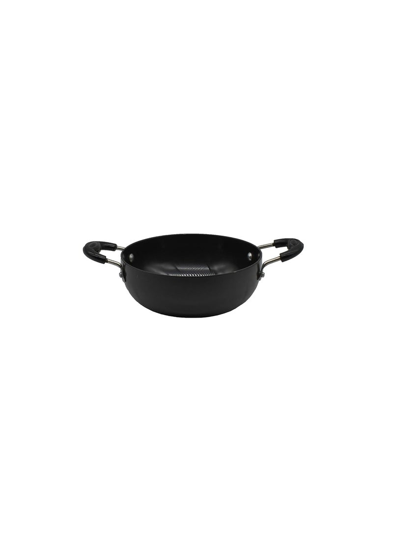 eKitchen HardAnodized Aluminum KadhaiKadai 25 cm