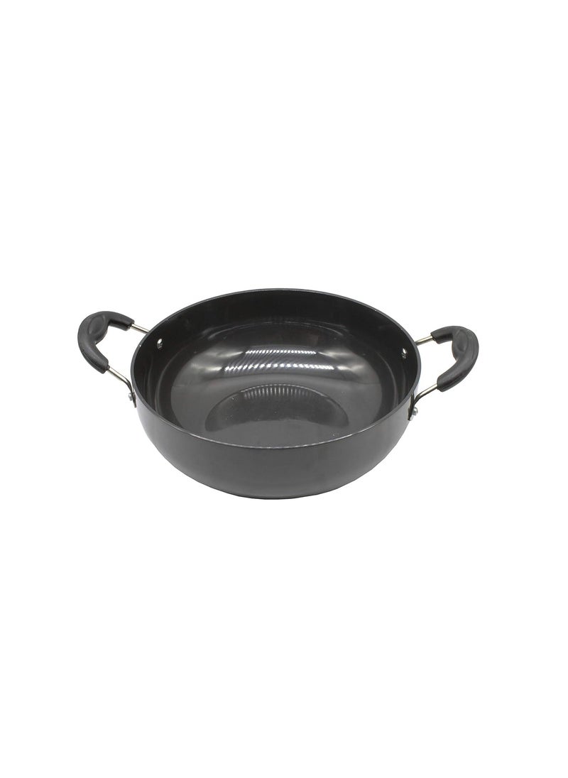 eKitchen HardAnodized Aluminum KadhaiKadai 25 cm