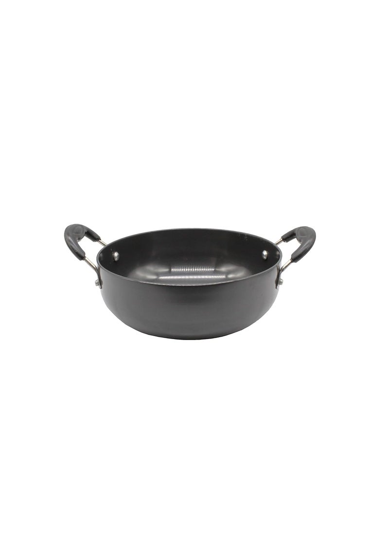 eKitchen HardAnodized Aluminum KadhaiKadai 25 cm