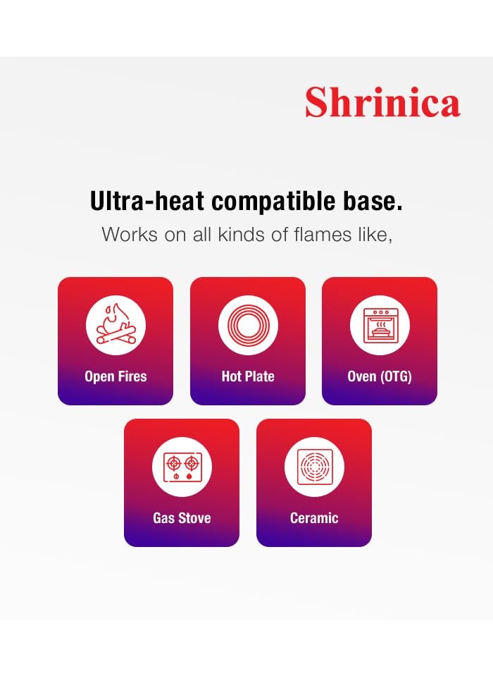 Shrinica Cast Iron Kadai 10 Inch Durable Cast Iron Construction for Superior Heat Retention and Even Cooking Ideal for Frying Searing and Sauting Versatile and Essential Kitchen Tools