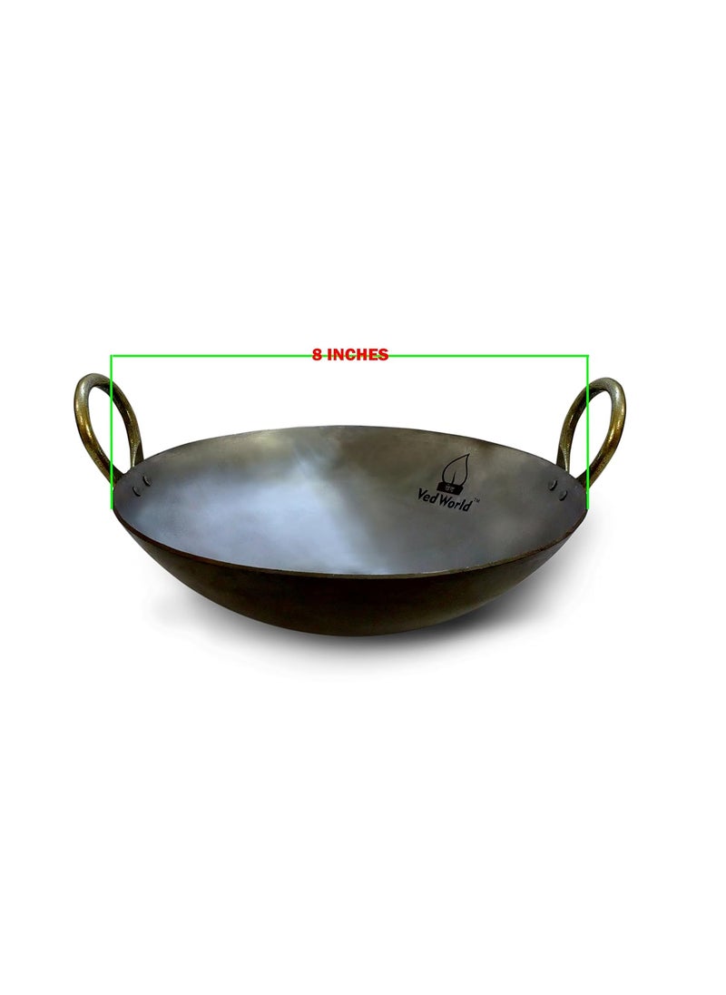 Vedworld Pure Iron KADAI 8 INCHES