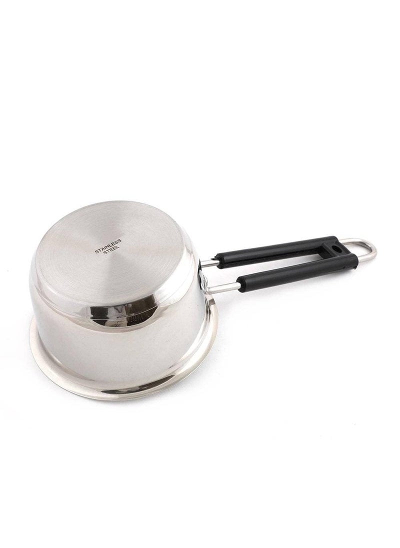 Flixbloom Standard Heavy Gauge Stainless Steel SaucepanTea Pan Milk PanTPAN Chaidan Gas Stove Induction Cookware Sauce pan 1000 ml 1 Litre