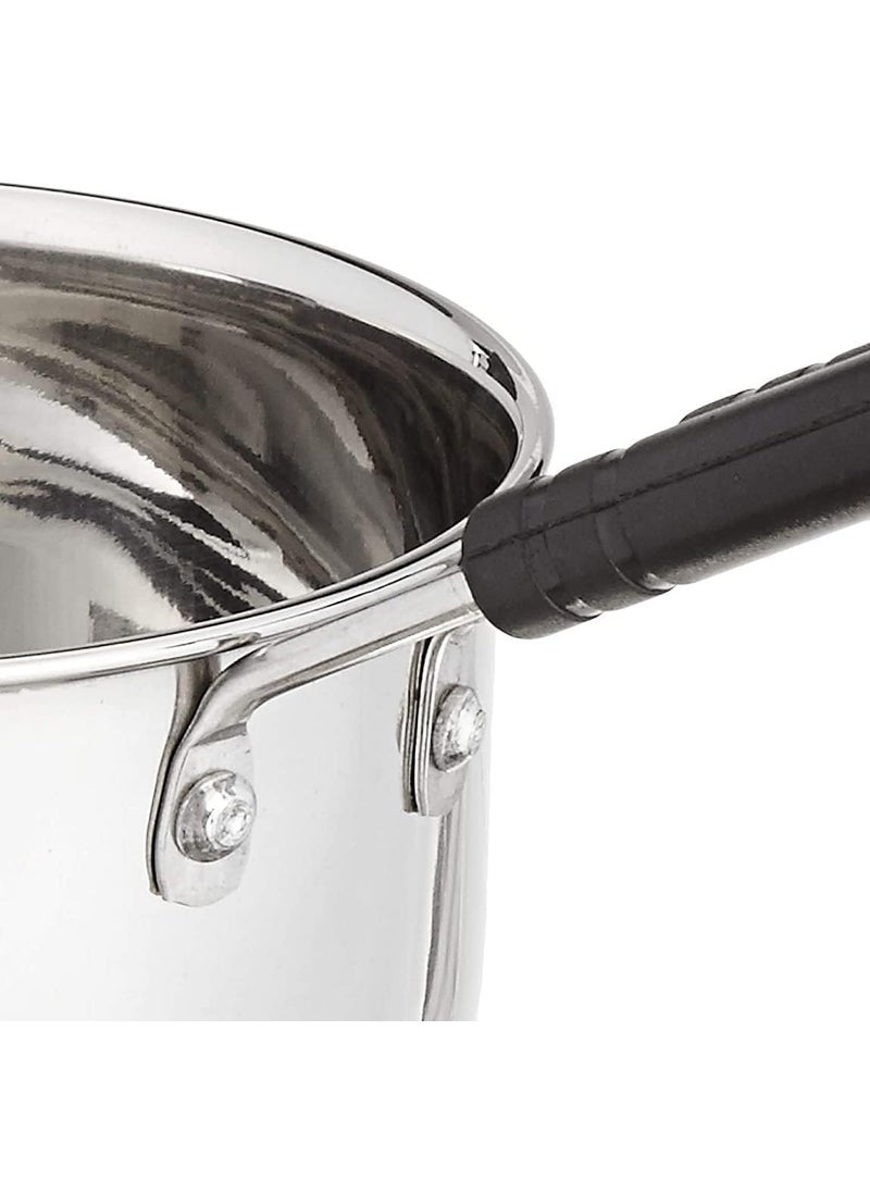 Flixbloom Standard Heavy Gauge Stainless Steel SaucepanTea Pan Milk PanTPAN Chaidan Gas Stove Induction Cookware Sauce pan 1000 ml 1 Litre