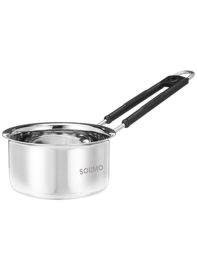 Solimo Stainless Steel Sauce PanMilk Pan BISApproved I 14cm I 800ml I Silver