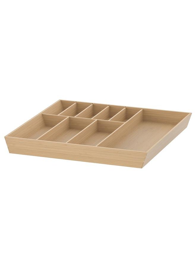 Cutlery tray, light bamboo, 52x50 cm