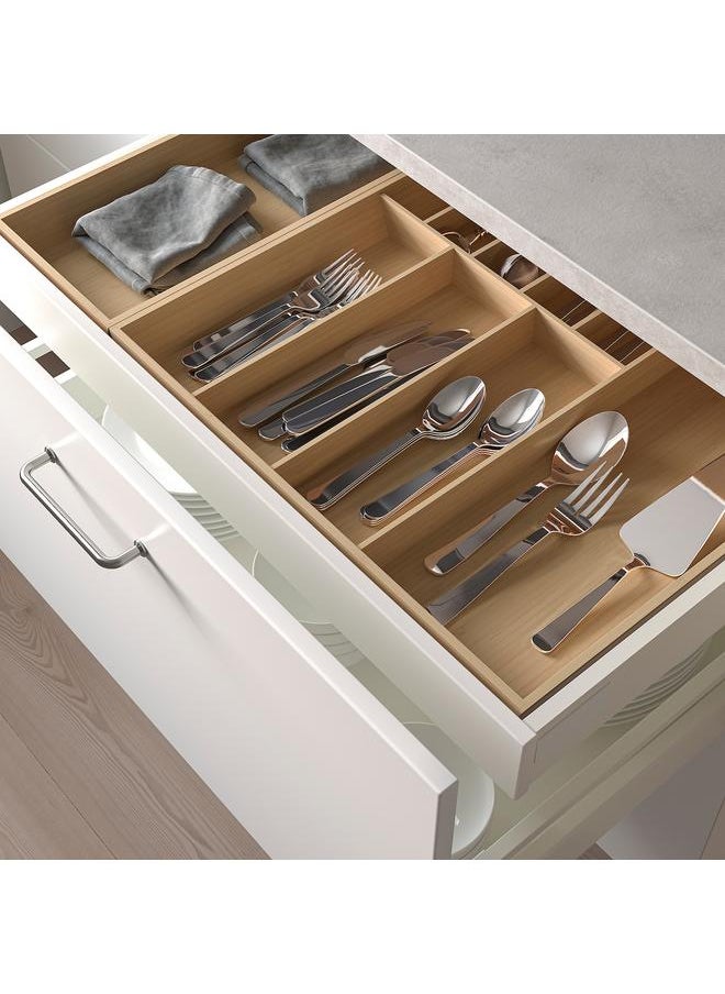 Cutlery tray, light bamboo, 52x50 cm