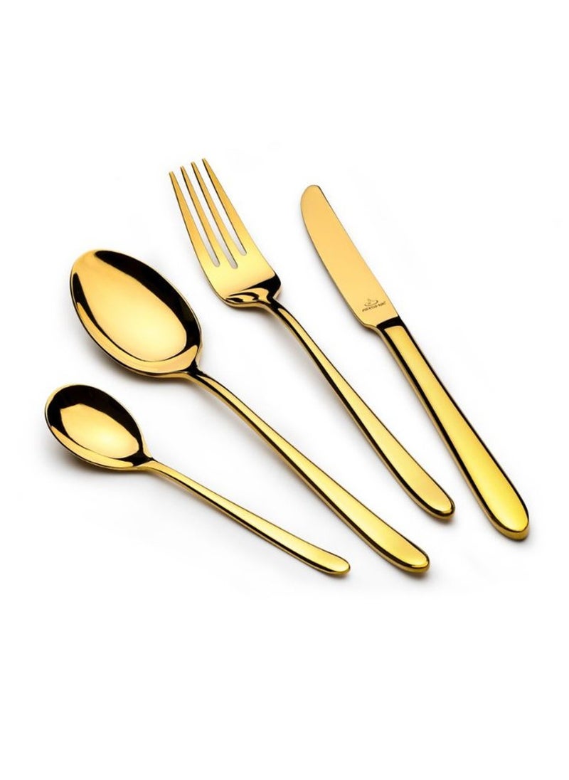 Arshia Gold Stainless Steel Cutlery Sets 50pcs TM1401GS