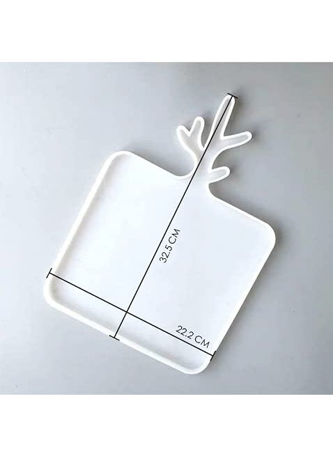 TubeRose Resin Large Silicone Square Tray Mould for DIY Handmade Plate