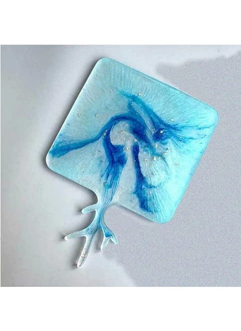 TubeRose Resin Large Silicone Square Tray Mould for DIY Handmade Plate