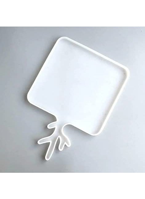 TubeRose Resin Large Silicone Square Tray Mould for DIY Handmade Plate
