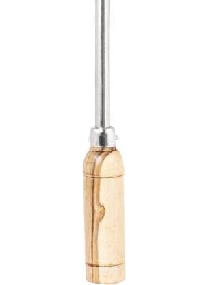 BHATI Stainless Steel Big Size Ladle Spoon for Serving with Wooden Handle 100ML