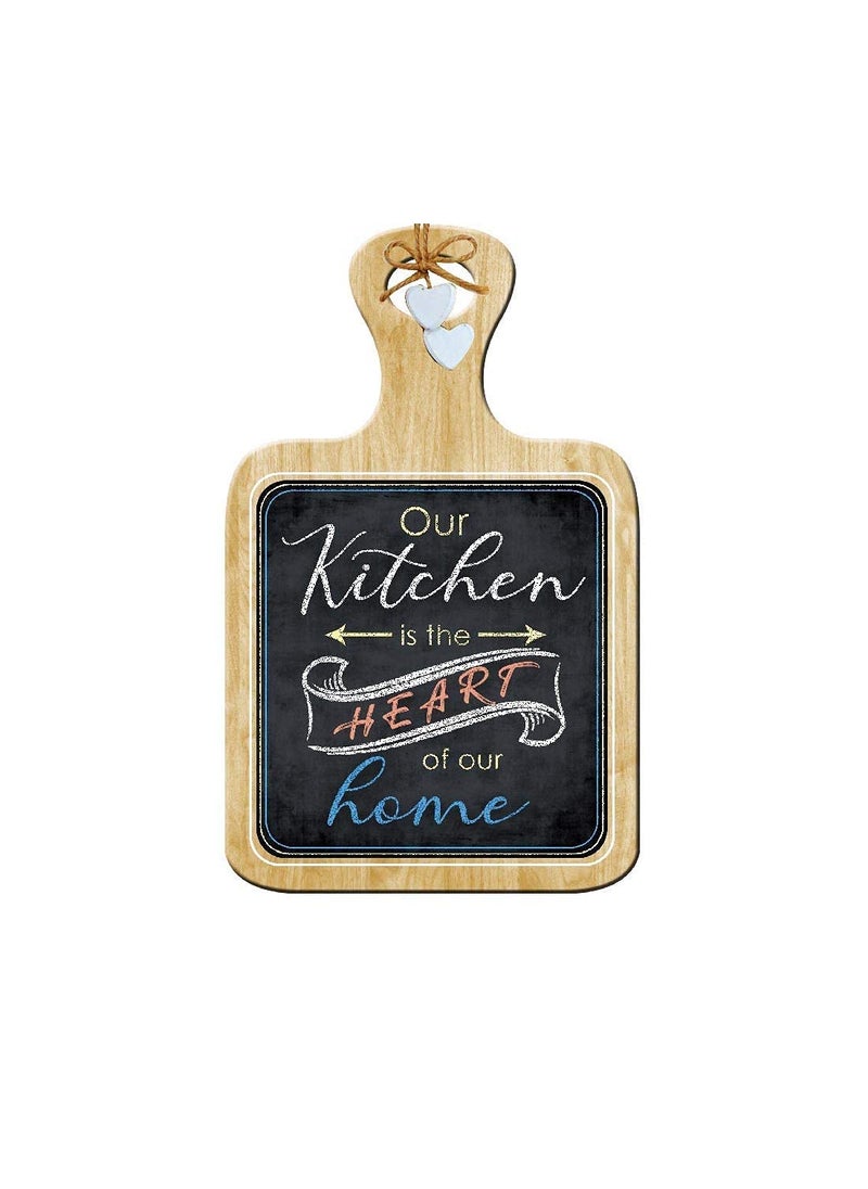 The House Of Memories Our Kitchen is The Heart of Our Home Wooden Moulding Gift Art Quote Hanging Wall Sign for Kitchen 8 x 12