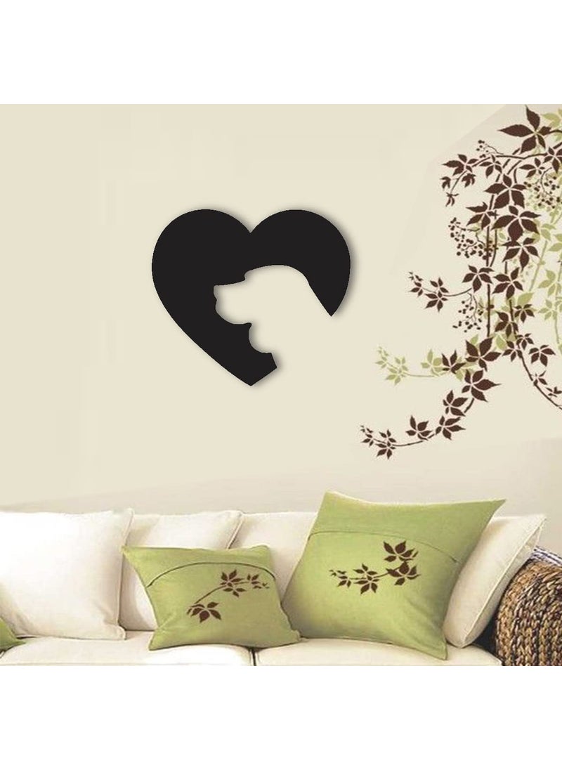 Labra Dog in Heart Shape Wall Decor Hanging Frame for Home Kids Room Pet Wall Decor Best Gift for Dogs Lover Friends and Family