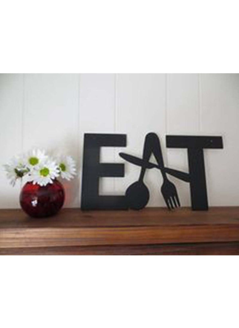 300Sparkles Kitchen Wall Decor Cutout for Home Room Office Cafe Decoration Coffee Corner Black