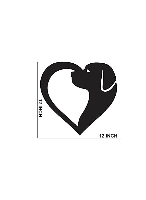 Heart Shape Labra Dog Wooden Wall Decor Hanging Frame for Home Room Decor Best Gift for Dogs Lover Friends and Family Style1