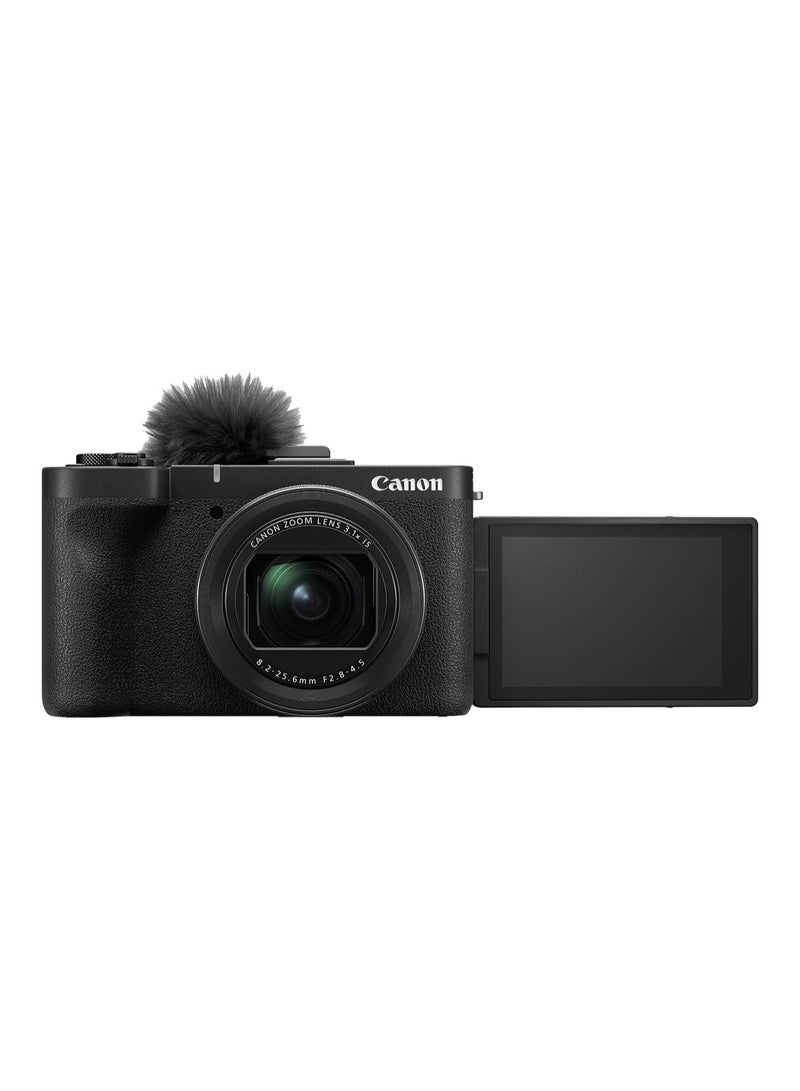 PowerShot V1, Hybrid Camera, Built-in Ultra-Wide-Angle Zoom Lens, 4K Video, Vlogging, Live Streaming, Content Creation, Compact Design